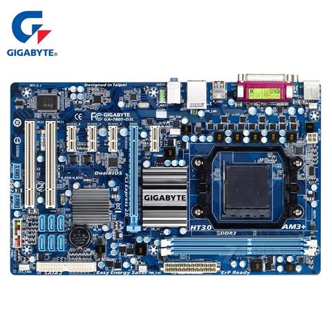 Материнская плата Gigabyte, 100% оригинальная материнская плата DDR3 для настольного компьютера, 760G 780T-D3L для AMD CPU Socket AM3 + 780T ► Фото 1/1