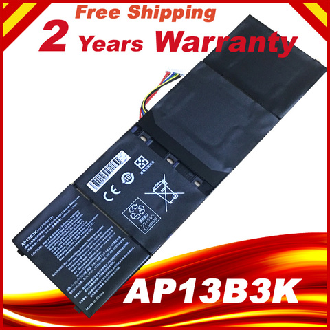 Оригинальный аккумулятор для ноутбука AP13B3K, для Acer Aspire V5 R7 V5-572G V5-573G V5-472G V5-473G V5-552G M5-583P V5-572P R7-571 AP13B8K ► Фото 1/4