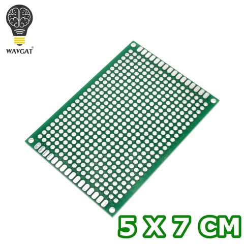WAVGAT 5*7 PCB 5x7 PCB 5 см 7 см двухсторонний Прототип PCB diy универсальная печатная плата ► Фото 1/1