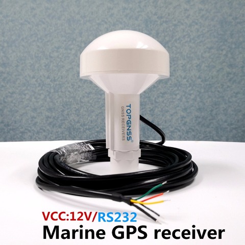 Gps-приемник TOPGNSS RS232, морской GPS-приемник, антенный модуль NMEA 0183, скорость передачи данных 4800, напряжение 12 В, кабель 5 метров. ► Фото 1/3