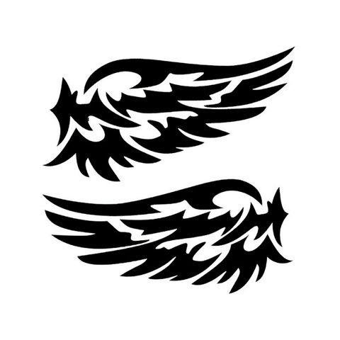 Ангел-хранитель с крыльями, милые светоотражающие наклейки для автомобиля, модное зеркало заднего вида для полос, подраздел, CT-530 ► Фото 1/6