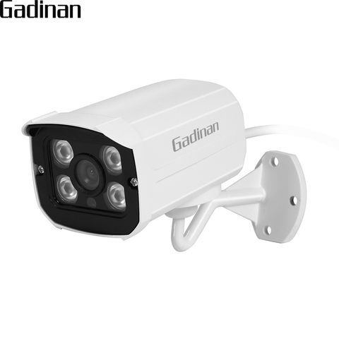 Камера видеонаблюдения GADINAN AHD, 1080P, 2,8 МП, широкоугольный объектив мм, IP67, 4 шт. инфракрасных светодиода, ночное видение, ИК-фильтр ► Фото 1/6
