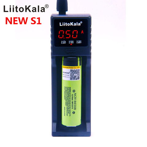 LiitoKala lii-S1 18650 зарядное устройство для 26650 16340 RCR123 14500 LiFePO4 1,2 V Ni-MH Ni-Cd перезаряжаемая батарея умное зарядное устройство ► Фото 1/6