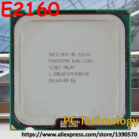 Оригинальный двухъядерный процессор Intel Pentium E2160, 1,80 ГГц, fsb, 1 Мб, 65 Вт, 65 нм, Socket775, процессор для настольного компьютера, бесплатная доставка ► Фото 1/3