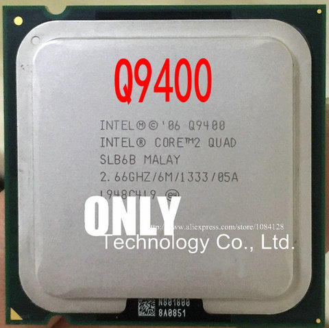 Бесплатная доставка, четырехъядерный процессор Core 2 Q9400 (2,66 ГГц/6 МБ/1333 ГГц), разъем 775, процессор для настольного компьютера ► Фото 1/1