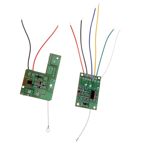 2 шт. 4CH RC пульт дистанционного управления 40 МГц схема PCB передатчик плата и приемник доска Радио система для RC автомобилей запасные части ► Фото 1/1