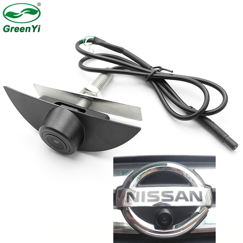 Камера ночного видения CCD HD с логотипом автомобиля для Nissan X-Trail Tiida Qashqai Livina fairlady Pulsar Cube Armada ► Фото 1/6