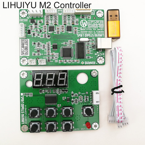 Материнская плата LIHUIYU M2 Nano Laser Control ler, материнская плата, панель управления, ключ B USB кабель, используемый для Co2 гравировального станка ► Фото 1/6