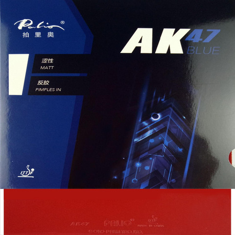 Palio AK 47 AK47 AK-47 синий матовый пунктов в резиновых с губкой PingPong резина для Настольный Теннис Ракетки 2.2 мм h38-40 ► Фото 1/5