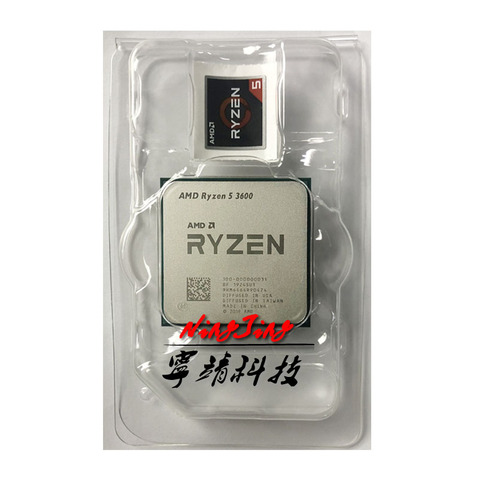 AMD Ryzen 5 3600 R5 3600 3,6 ГГц шестиядерный двенадцать-нить Процессор процессор 7NM 65 Вт L3 = 32 м 100-000000031 гнездо AM4 новый, но без вентилятора ► Фото 1/2