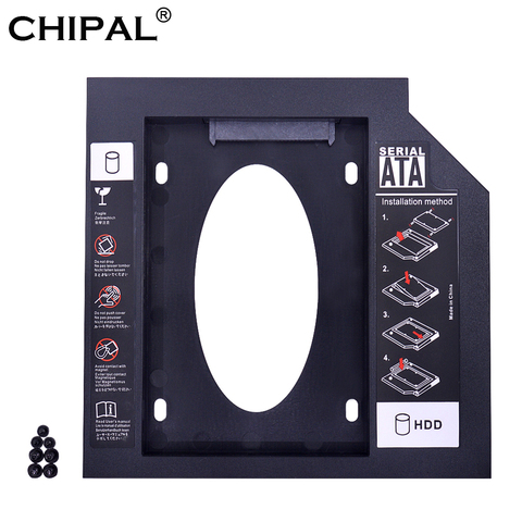 CHIPAL SATA 3,0 2nd HDD Caddy 9 мм 9,5 мм 12,7 мм для 2,5 