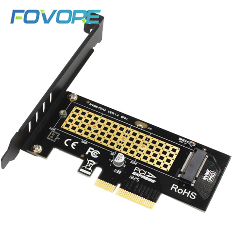 M.2 NVMe SSD NGFF к PCIE X4 адаптер M ключ интерфейсная карта Поддержка PCI-e PCI Express 3,0x4 2230-2280 Размер m.2 m2 pcie адаптер ► Фото 1/6