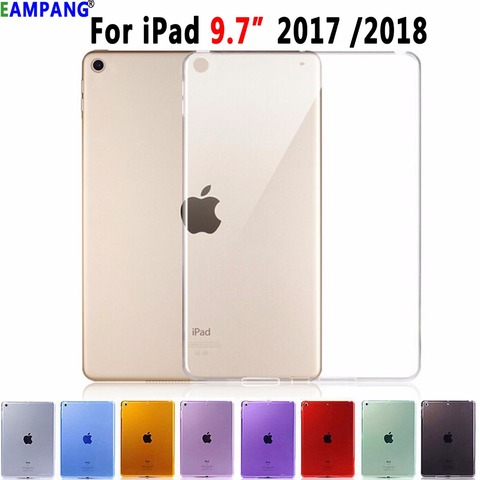 Силиконовый чехол для Apple iPad 9.7 2017 силиконовый чехол Прозрачный чехол для iPad 9.7 a1822 a1823 тонкий прозрачная крышка для новых iPad 9.7 ► Фото 1/6