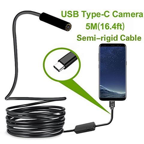 Камера-эндоскоп с жестким кабелем, 7,0 мм, USB, Тип c, Android ► Фото 1/6