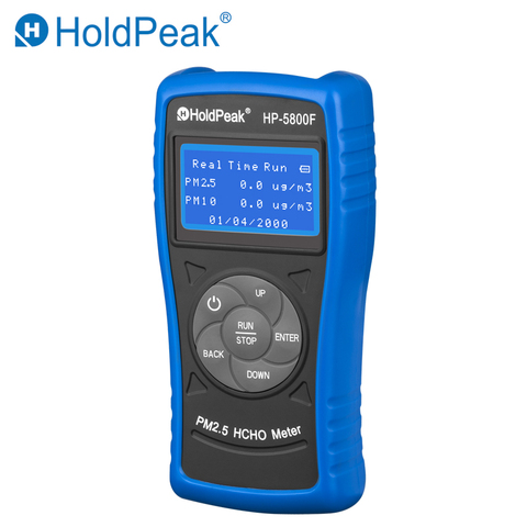 HoldPeak HP-5800F цифровой HCHO PM2.5/10 детектор Крытый Открытый тестер качества воздуха анализатор газа мониторинг окружающей среды тестер ► Фото 1/6