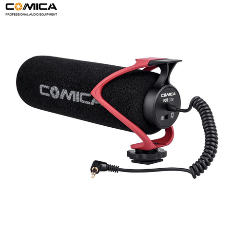 Видеомикрофон Comica CVM-V30 LITE, конденсаторный микрофон для записи вольтажа для цифровой зеркальной камеры Canon, Nikon, Fuji, микрофон для смартфона ► Фото 1/6