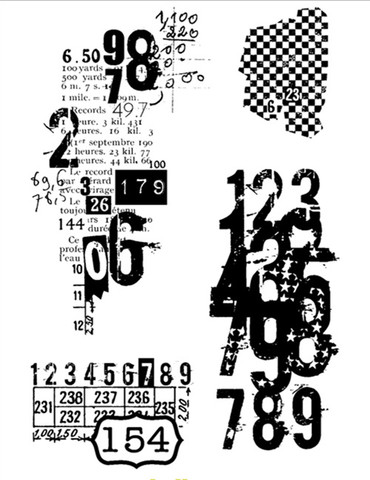 Прозрачный силиконовый штамп с цифрой 6, печать для скрапбукинга/фотоальбома DIY, декоративный прозрачный штамп M22 ► Фото 1/1