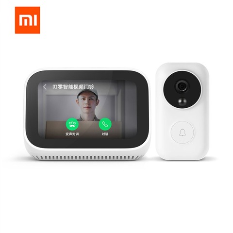 Оригинальный сенсорный экран Xiaomi AI, Bluetooth 5,0, динамик, цифровой дисплей, будильник, Wi-Fi, умное соединение с видео, дверной звонок ► Фото 1/6