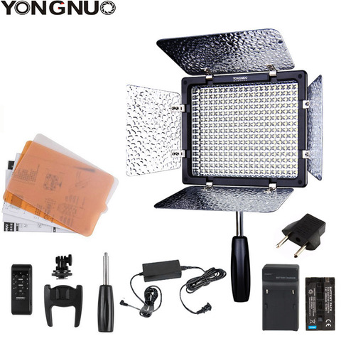 Светодиодная лампа Yongnuo YN300 III YN-300 III, подсветка для фото- и видеосъемки 3200k-5500K, с адаптером питания переменного тока + комплектом батарей (опционально) ► Фото 1/6
