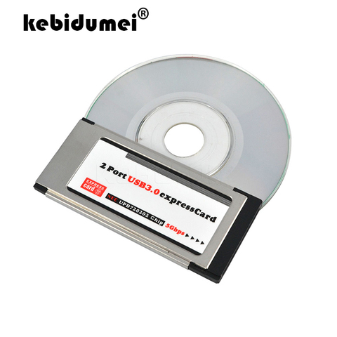 Карта kebidumei 2022 PCI Express, Expresscard к USB 3,0 2 порта адаптер 34 мм Express Card конвертер ► Фото 1/6