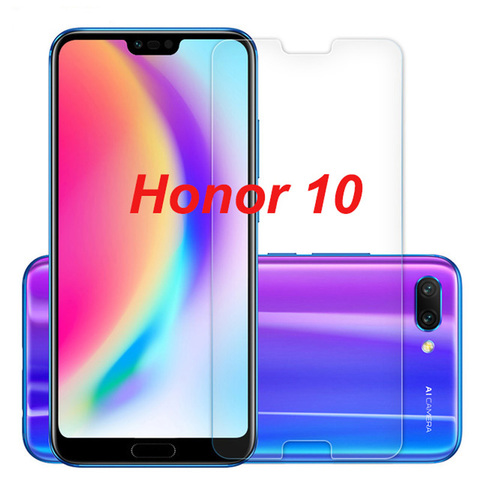 100% оригинальное закаленное стекло для Huawei Honor 10 защитная пленка Взрывозащищенная Защита экрана для Huawei Honor 10 ► Фото 1/6