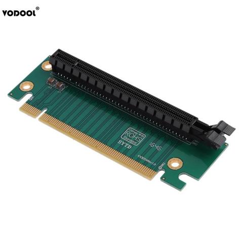 Плата расширения VODOOL PCI-E PCI Express 16X, переходник 90 градусов для 2U компьютера, корпуса, ПК ► Фото 1/6