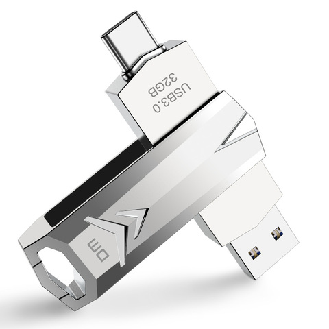 DM PD098 USB флеш-накопитель 32 Гб OTG металлический USB 3,0 ручка-накопитель usb флэш-накопитель Тип c высокоскоростная Флешка флеш-накопитель usb карта ... ► Фото 1/5
