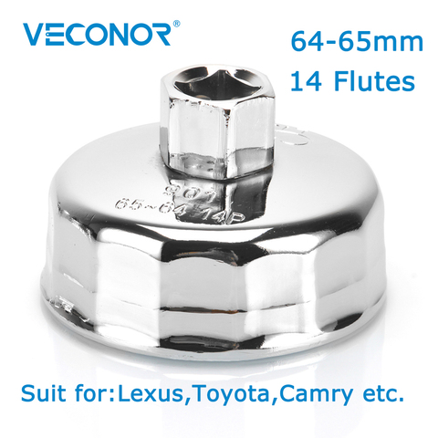 Ключ масляный Veconor 1/2 дюйма, квадратный, 64-65 мм, для Lexus Toyota Camry ► Фото 1/6