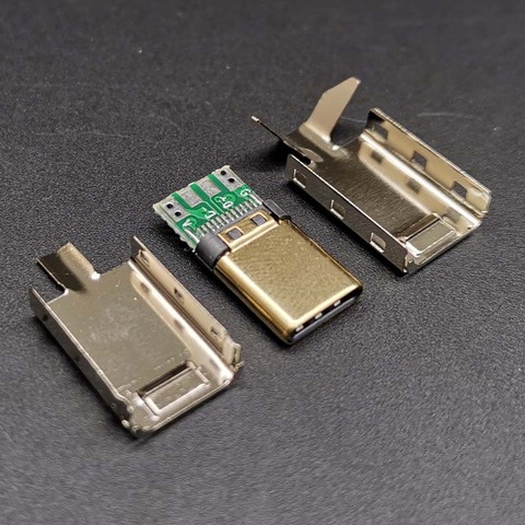 5 наборов сварочный провод типа 24K позолоченный OTG USB2.0 TYPE-C штекер с оболочкой 3 в 1 ► Фото 1/2