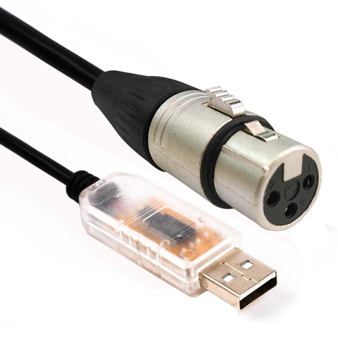 USB RS485 к DMX 512 интерфейс светодиодный DMX512 компьютер ПК контроллер освещения сцены диммер USB к DMXking кабель 6 футов ► Фото 1/1
