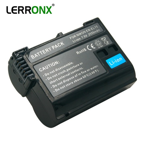 Перезаряжаемая цифровая батарея LERRONX EN-EL15 ENEL15, аккумулятор для камеры Nikon ► Фото 1/6