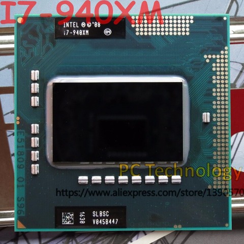 Оригинальный процессор Intel Core Extreme Edition I7 940XM 2,13 ГГц, стандартный четырехъядерный процессор 8 Мб, бесплатная доставка ► Фото 1/1