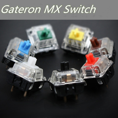 10 шт./упак. механическая клавиатура cherry clone gateron mx switch прозрачный чехол mx коричневый синий красный переключатель освещение полупрозрачный ► Фото 1/5