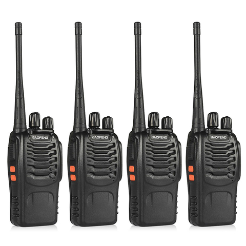 4 шт. BaoFeng BF-888S Walkie Talkie коммуникационное оборудование UHF400-470MHZ Портативный Ham baofeng 888 S CB радио радиостанция баофенг ► Фото 1/6