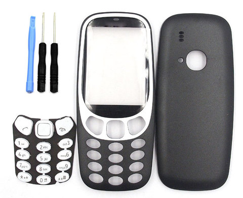 Крышка корпуса Classia, Крышка корпуса батареи, корпус клавиатуры для Nokia 3310 и отвертка, набор инструментов для открытия ► Фото 1/1