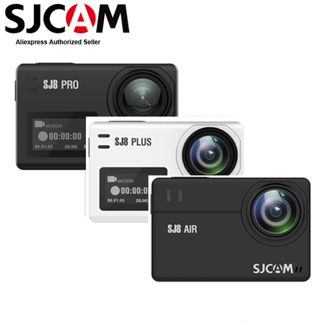Оригинальная Экшн-камера SJCAM SJ8 Pro/SJ8 Plus/SJ8 Air, 2,33 дюйма, 1296P, 4K, 30fps/60fps, Wi-Fi, Спортивная камера для шлема с дистанционным управлением DV ► Фото 1/6