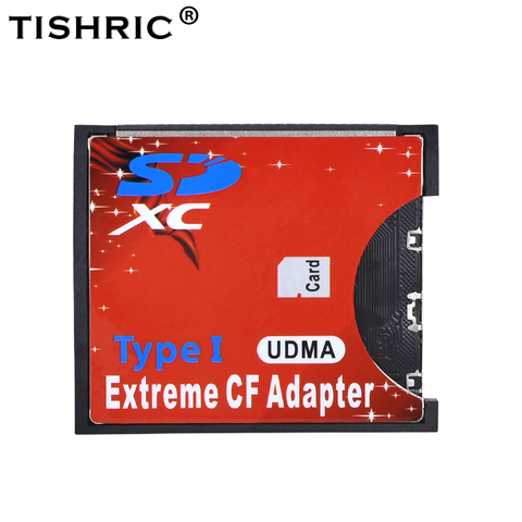 Адаптер TISHRIC WiFi SD к CF, карта MMC SDHC SDXC к стандарту, компактная флеш-карта типа I, конвертер UDMA, кардридер ► Фото 1/6