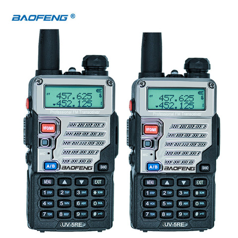 2 шт Baofeng UV-5RE иди и болтай Walkie Talkie с двухдиапазонной СВ радио UV-5R 5 Вт 128CH UHF VHF Портативный двухстороннее радио станция охотничий оптический тр... ► Фото 1/6