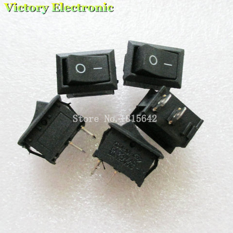 New Black Mini 6A-10A 110V 250V KCD1-101 2Pin Snap-in On/Off 5 шт./лот 21 мм * 15 мм ► Фото 1/1