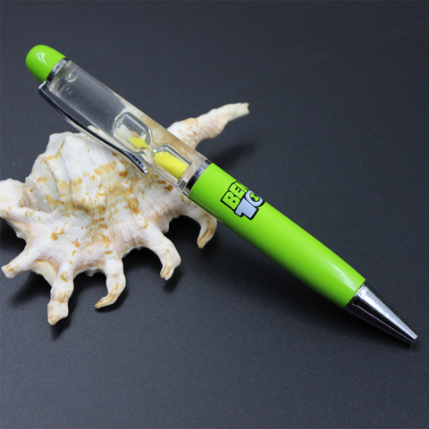 Шариковые ручки с песочными часами, дешевые шариковые ручки с песочными часами, 10 цветов на выбор ► Фото 1/6