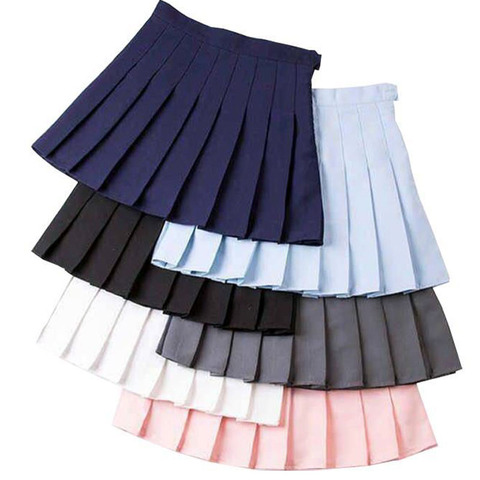Плиссированная теннисная юбка для девочек с высокой талией, короткое платье с подштанниками, облегающая школьная форма для женщин, подрост... ► Фото 1/6