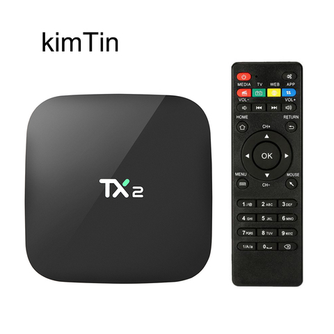 TX2 2 Гб 16 Гб Smart Android TV BOX 2022 BT2.1 Rk3229 четырехъядерный TB BOX 4K 60tps 2,4G WiFi медиаплеер Pk Z28 X96 Мини ТВ-приставка ► Фото 1/6