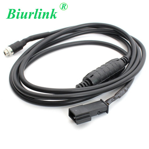 Biurlink 3-контактный кабель 3,5 мм адаптер Aux аудио для BMW E39 E46 E53 X5 16:9 CD плеер NAVI 3Pin CD чейнджер Джек ► Фото 1/3