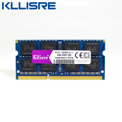 Kllisre ddr3l sodimm 4 ГБ 8 ГБ 1333 МГц или 1600 МГц 1,35 V PC3L ноутбук оперативная память 4GB 8GB ► Фото 1/5