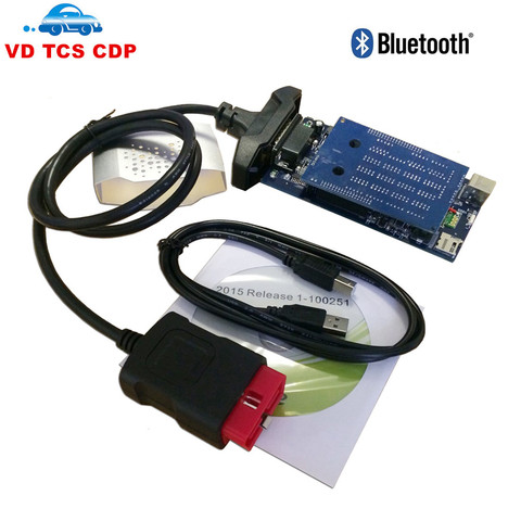 VD TCS CDP Pro Plus с светодиодный 3 в 1 полный набор диагностических инструментов 2014.R3/2016,00 R0 поддержка больше автомобилей новый vci с Bluetooth сканером ► Фото 1/6