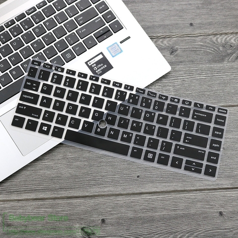 Ноутбук 14 дюйм чехол для клавиатуры протектор кожи для Hp Elitebook 745 G5 / 840 G5 / 840 G6 с трекпоинтовым отверстием 2022 ► Фото 1/6
