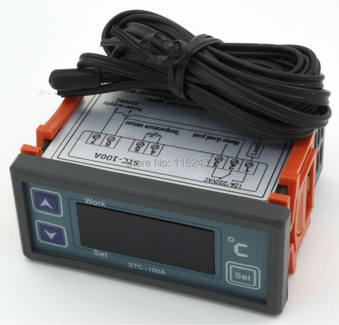 Контроллер температуры для STC-100A, переменный ток 220 В 110 В, переменный ток/постоянный ток 24 в 12 В ► Фото 1/6