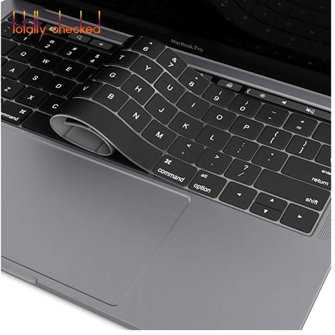 Чехол для клавиатуры для нового MacBook Pro с сенсорной панелью 13 или 15 дюймов (A2159 A1989 A1990 A1706 A1707) 2022 2017 2016 силиконовый чехол ► Фото 1/6