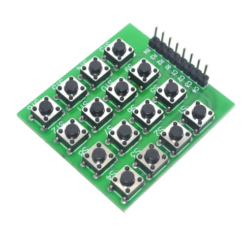 Бесплатная доставка 4x4 матричный 16 модуль клавиатуры, 16 кнопочный микроконтроллер для Arduino ► Фото 1/6