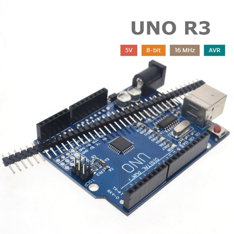 SUQ UNO R3 MEGA328P CH340G для Arduino, совместимый, без USB-кабеля MEGA 2560 ► Фото 1/6